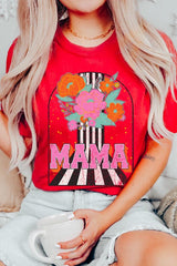 Mama Flower Rose Mothers Day Graphic T Shirts