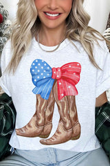 AMERICAN COWBOY BOOTS OVERSIZED TEE