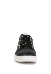 Claude Faux Leather Back Panel Detail Sneakers